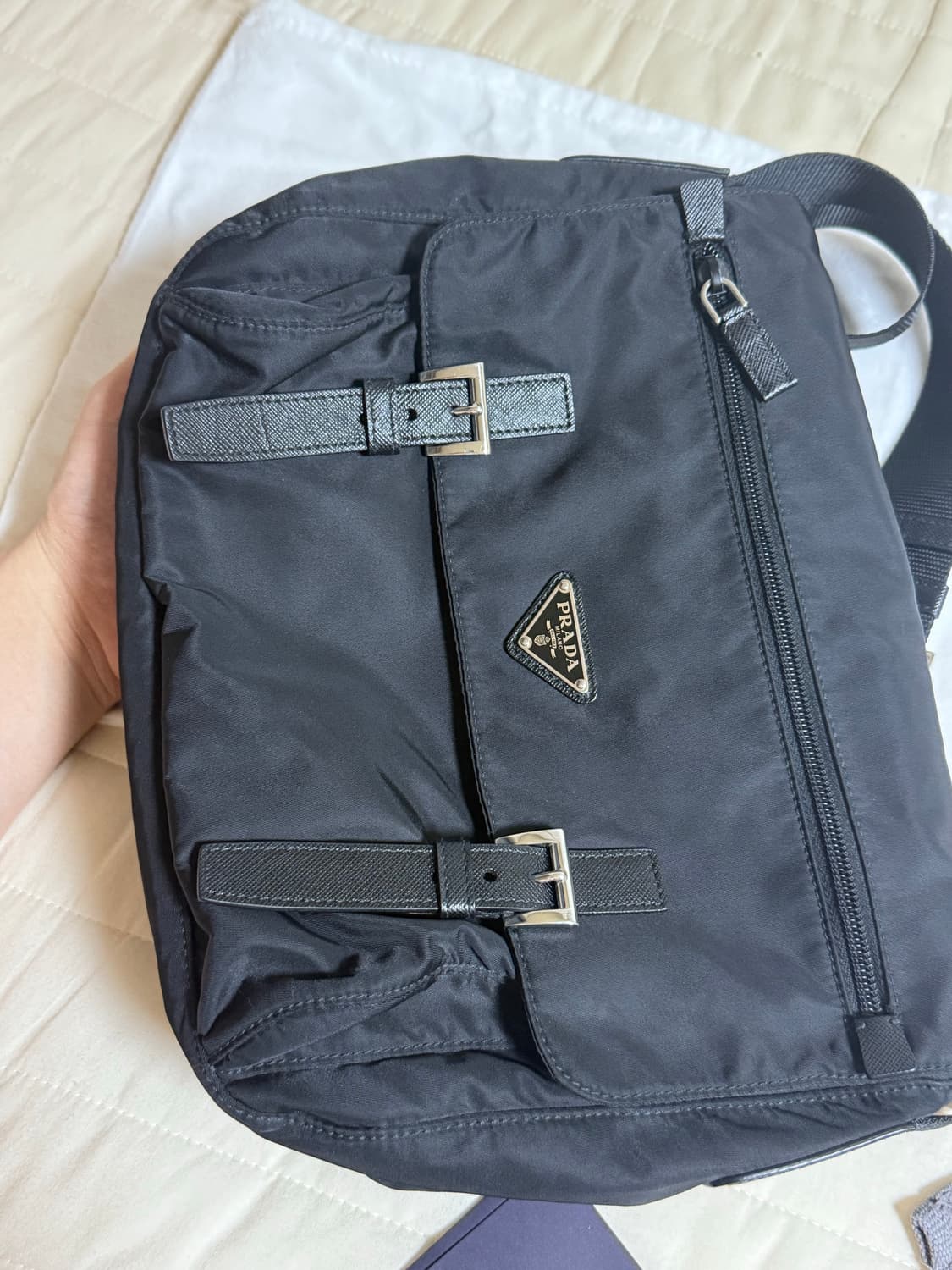 프라다 크로스백 블랙 메신저백 1BD671 상품이미지6