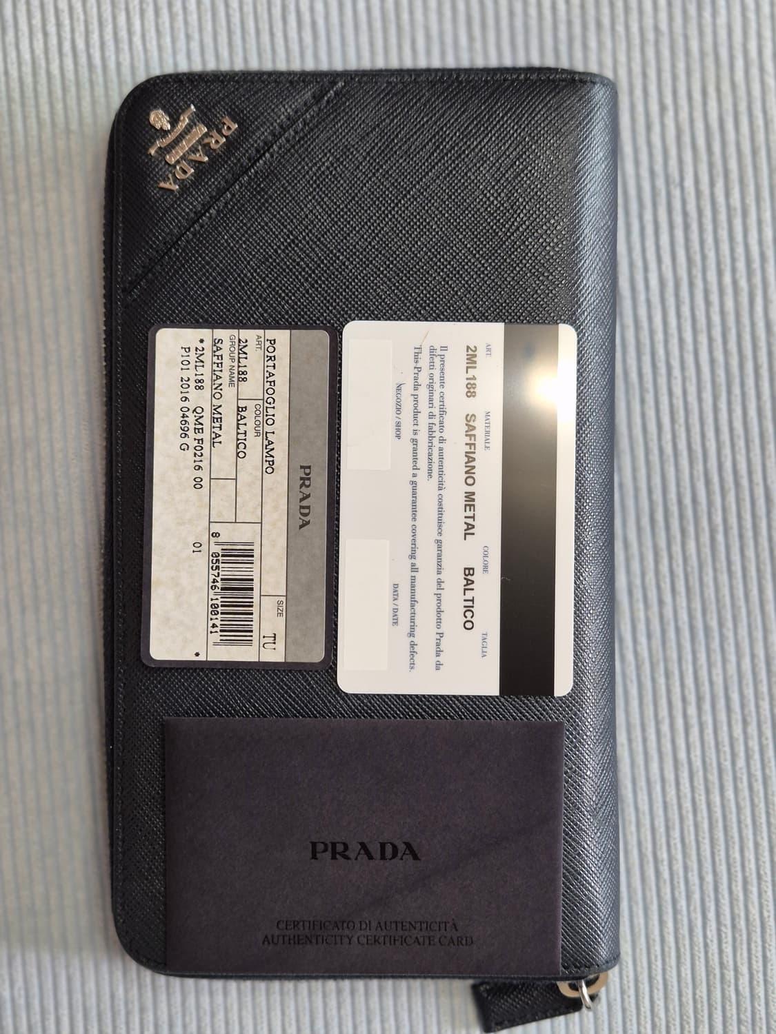프라다 사피아노 메탈 장지갑 BALTICO 상품이미지7