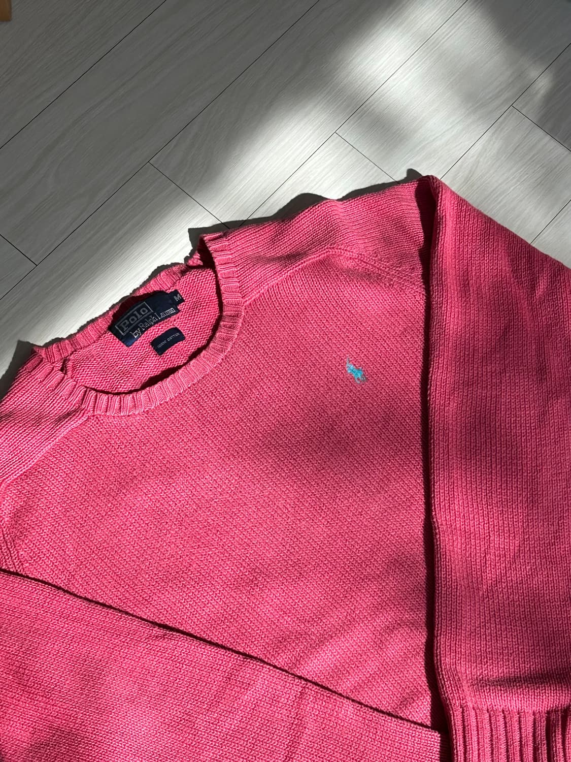 폴로 스카이포니 핑크 니트 M 상품이미지2