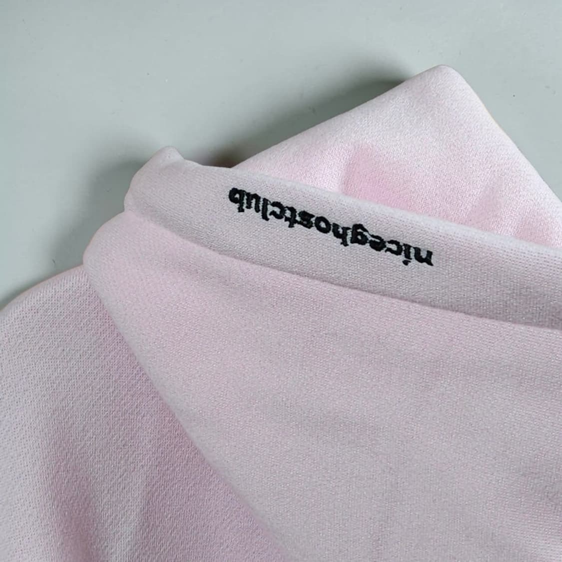 Niceghostclub 나이스고스트클럽 엔젤베어 후드티 핑크 오버핏 상품이미지6