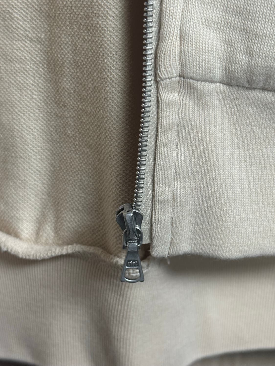 오라리 슈퍼 하이 게이지 스웻 집 블루종 베이지 size 5 상품이미지4