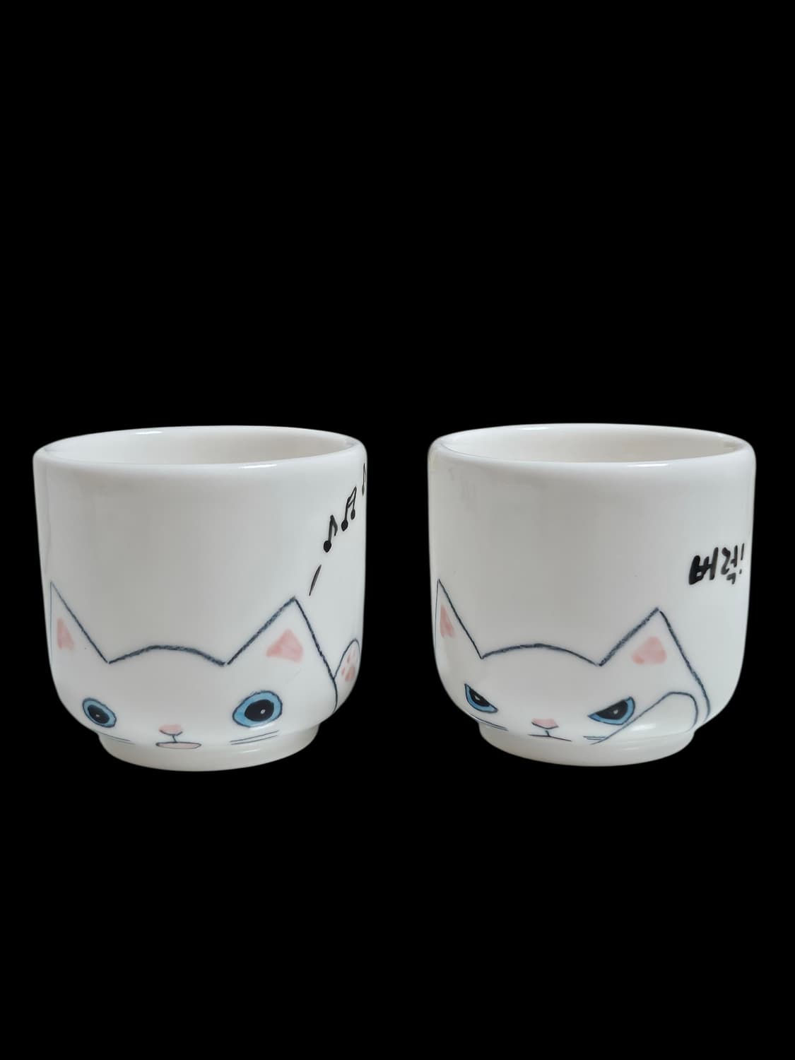 🍶 부뚜막고양이 핸드메이드 도자기 술병 술잔 5P 세트 상품이미지5