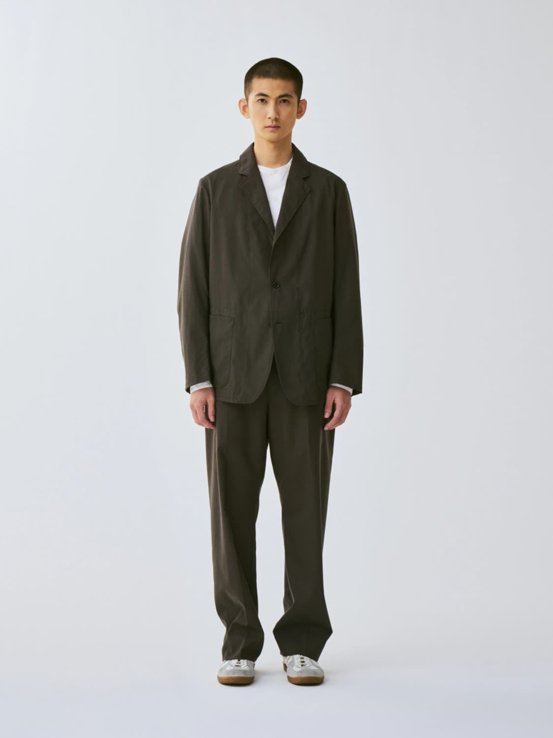 [38,30] 캡틴선샤인 워셔블 트로피컬울 셋업 (탑 네이비) 상품이미지3