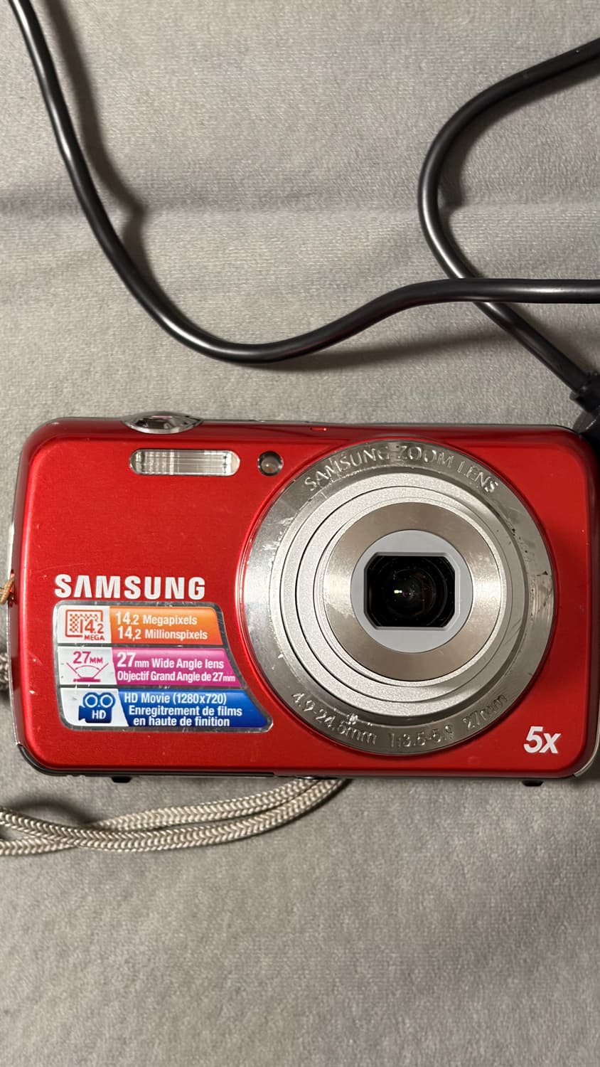 삼성 디지털 카메라 VLUU PL20 빈티지 디카 레드 상품이미지2