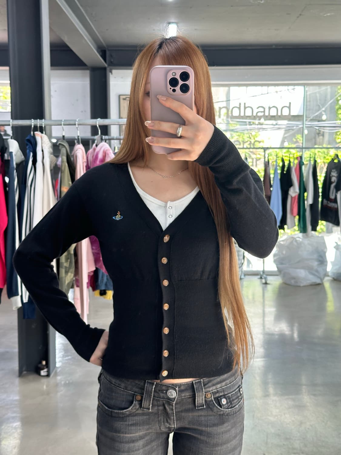 비비안웨스트우드 Orb 가디건 블랙 상품이미지4