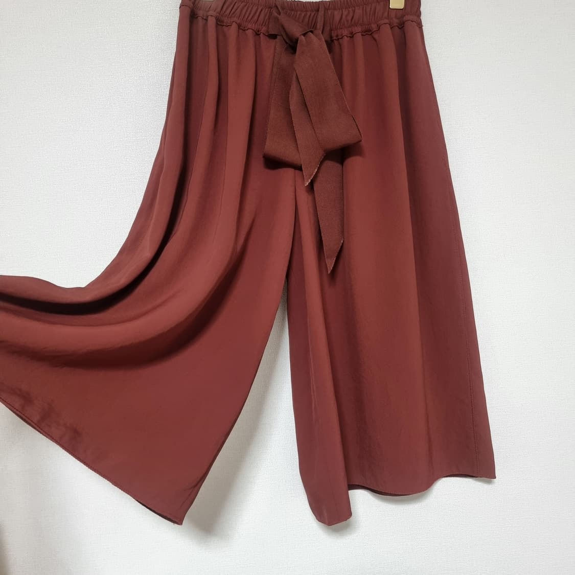 랑방컬렉션 리본타이 와이드 밴딩 팬츠 (55) 상태최상 상품이미지6