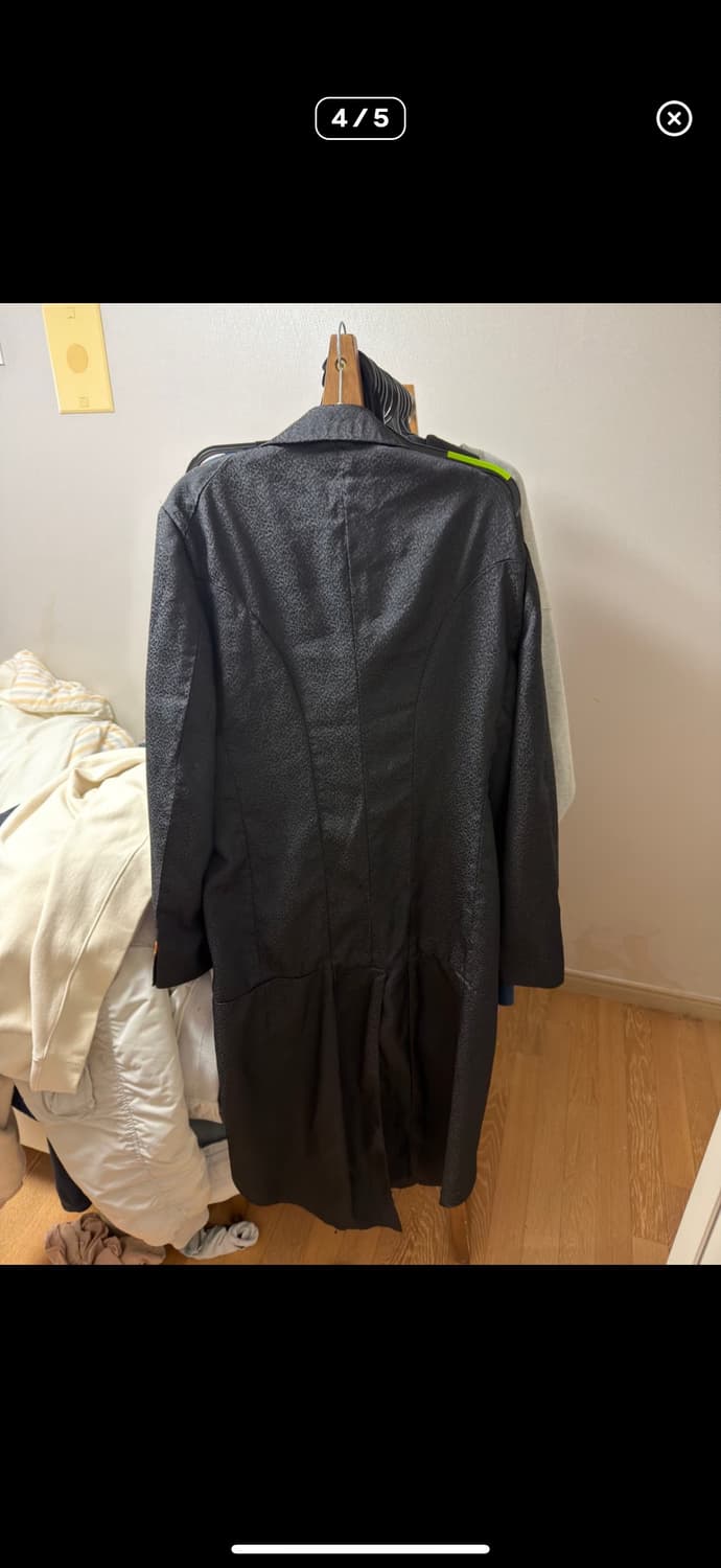 M) 꼼데가르송 옴므 플러스 블랙 테일러 코트 상품이미지5