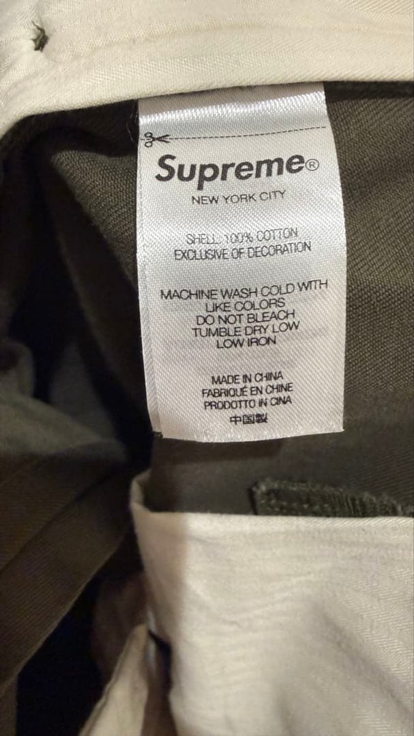 슈프림 핀업 걸 치노 팬츠 올리브 상품이미지5