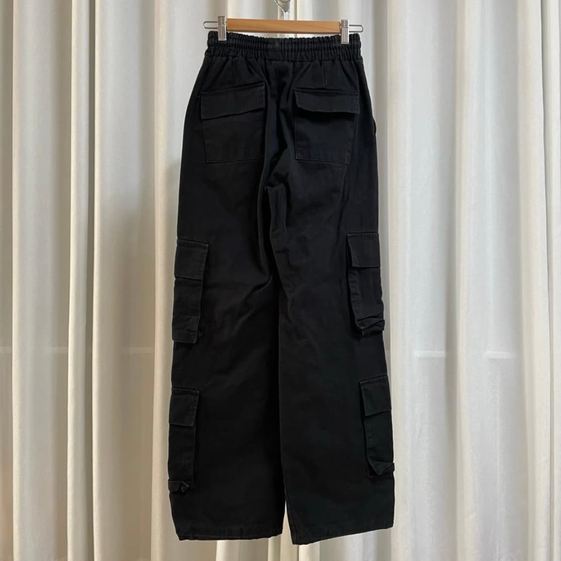블랙 카고 투웨이 조거팬츠  상품이미지3