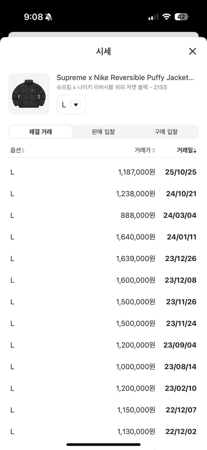 나이키x슈프림 리버시블 퍼피 패딩 상품이미지7