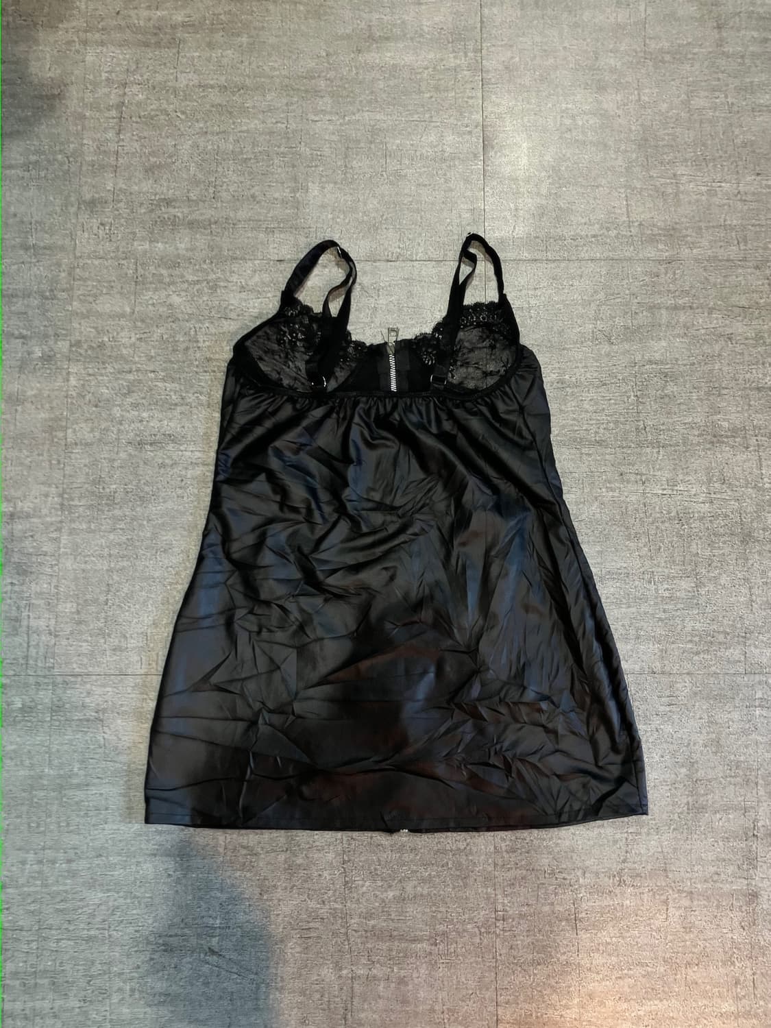 일본빈티지 핀터깔y2k 보헤미안갸루 가죽슬리브리스탑 상품이미지2