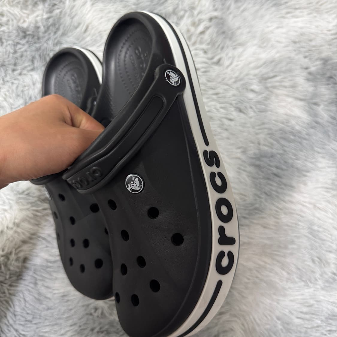 크록스 블랙US10 (265)사이즈 새것  상품이미지3