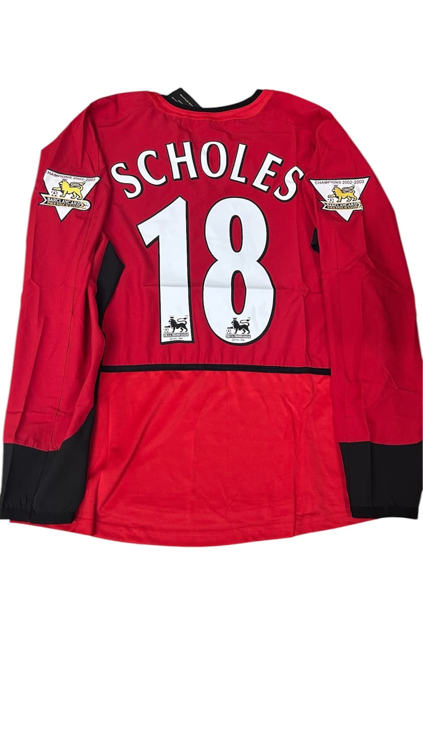 02-04 맨유 홈 스콜스 유니폼 긴팔 상품이미지2