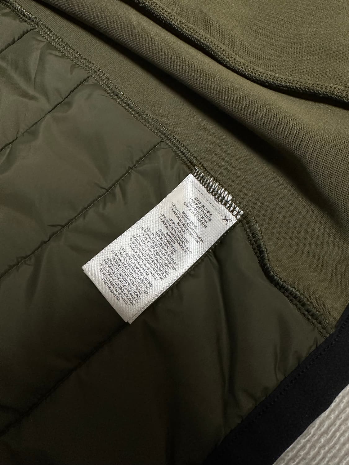폴로 경량패딩 후드집업 카키 상품이미지5