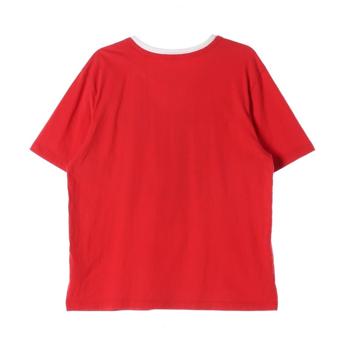 뱅뱅 레드 레이어드 헨리넥 반팔티 XL 상품이미지2