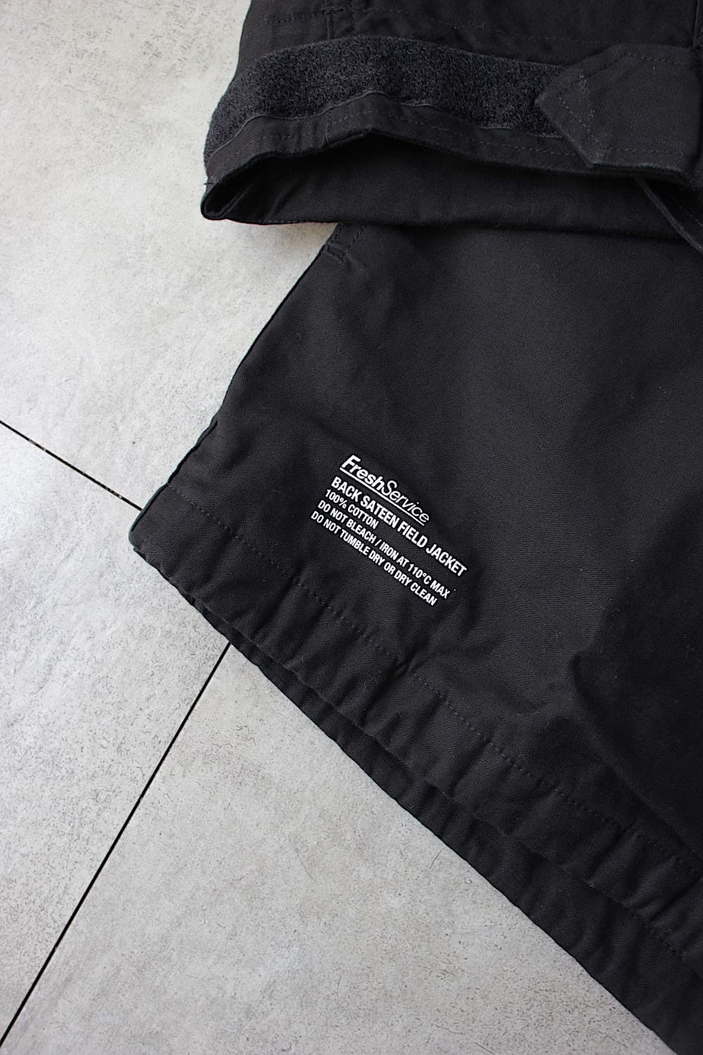 프레쉬서비스 25ss 백사틴 필드자켓 블랙 L 상품이미지3