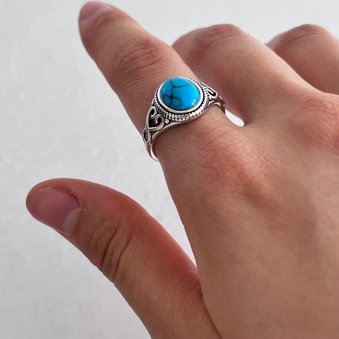 터키석 볼드 반지 상품이미지6