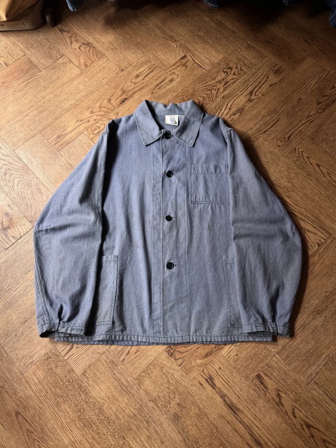 [L]90's 빈티지 트윌코튼 3포켓 프렌치 워크 자켓 상품이미지1