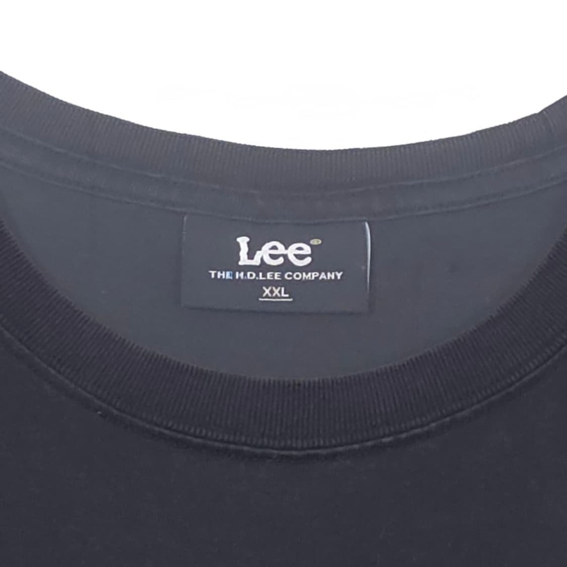 Lee 블랙 스몰 로고 오버핏 반팔티 XXL 상품이미지6