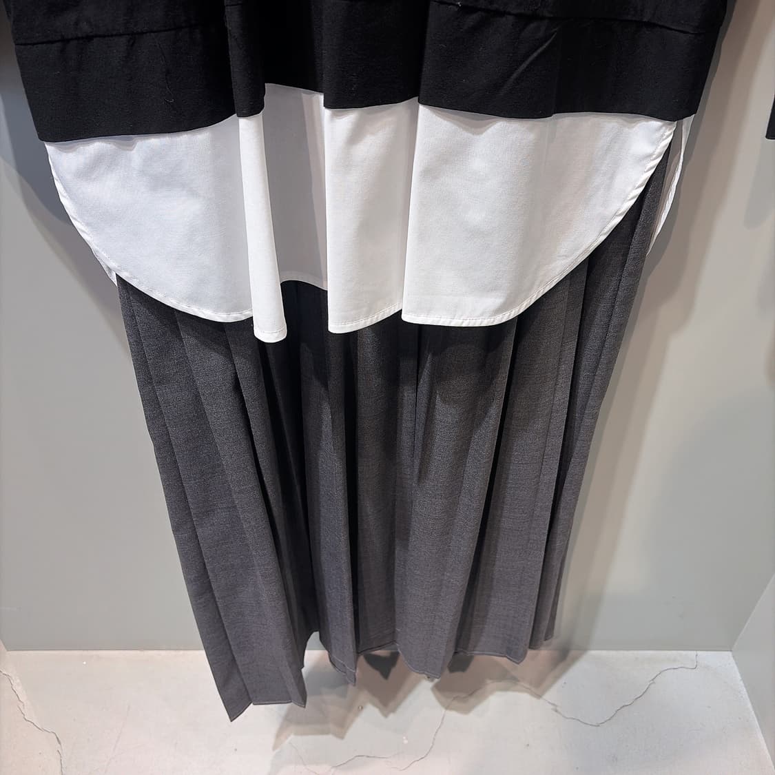 (정품/새상품) ENFOLD 엔폴드 블랙 레이어드 드레스 상품이미지3