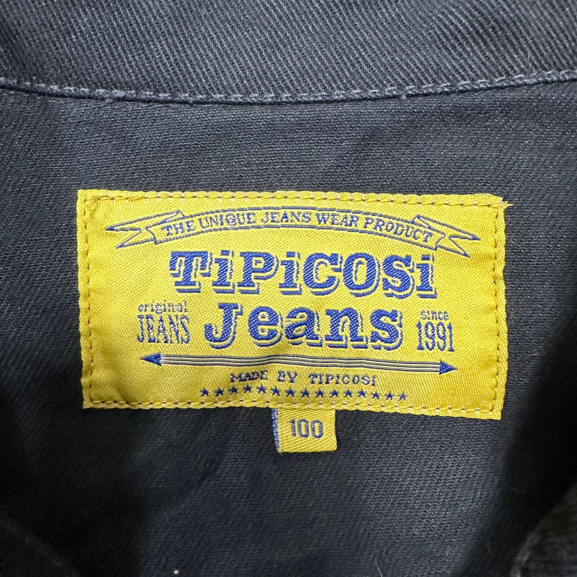 ✨ (바배) TIPICOSI JEANS 흑청 데님 자켓 상품이미지4