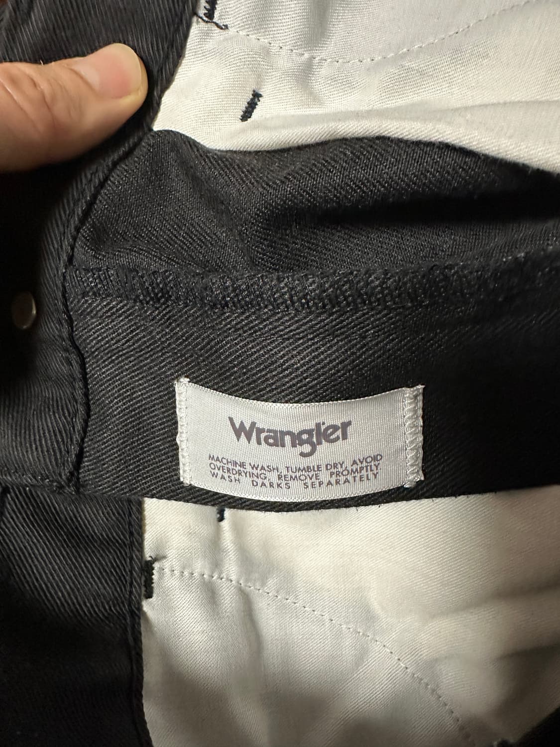 와코마리아X랭글러 드레스진 블랙 M 상품이미지4