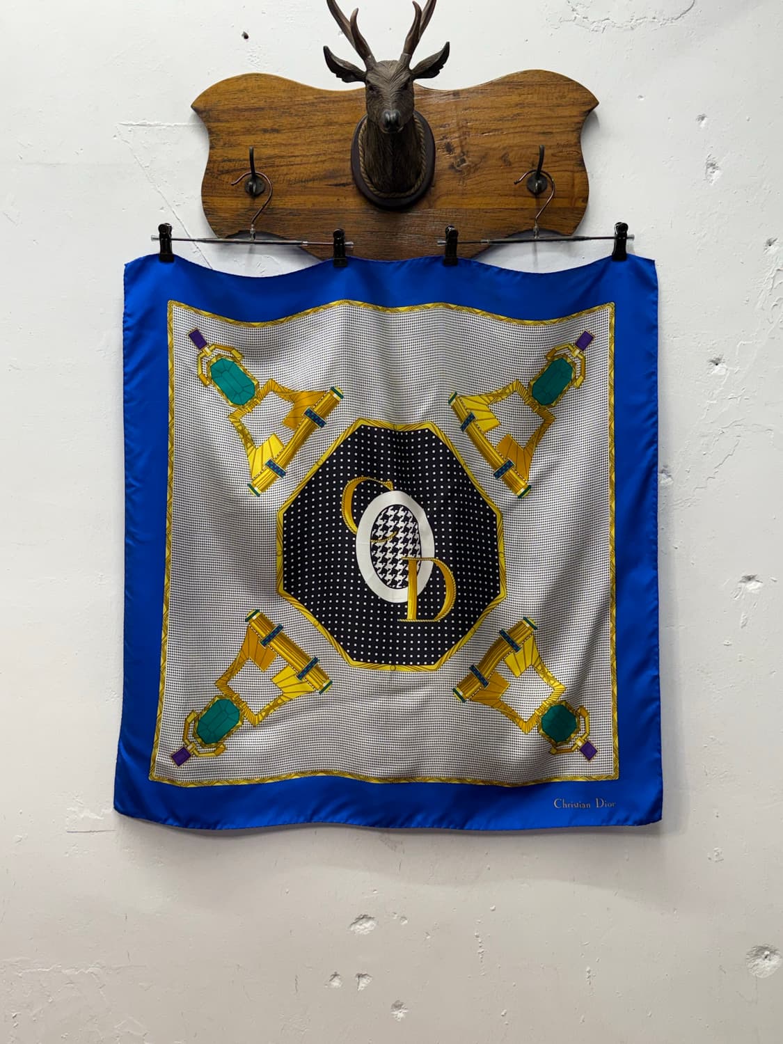 CHRISTIAN DIOR Geometric Jewelry Silk Sc 상품이미지2