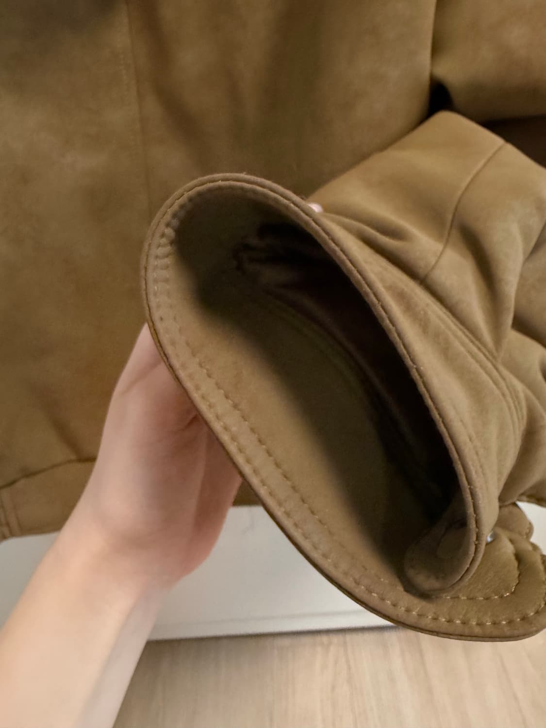 글로니(glowny) 어반 스웨이드 점퍼 브라운 urban M 상품이미지5