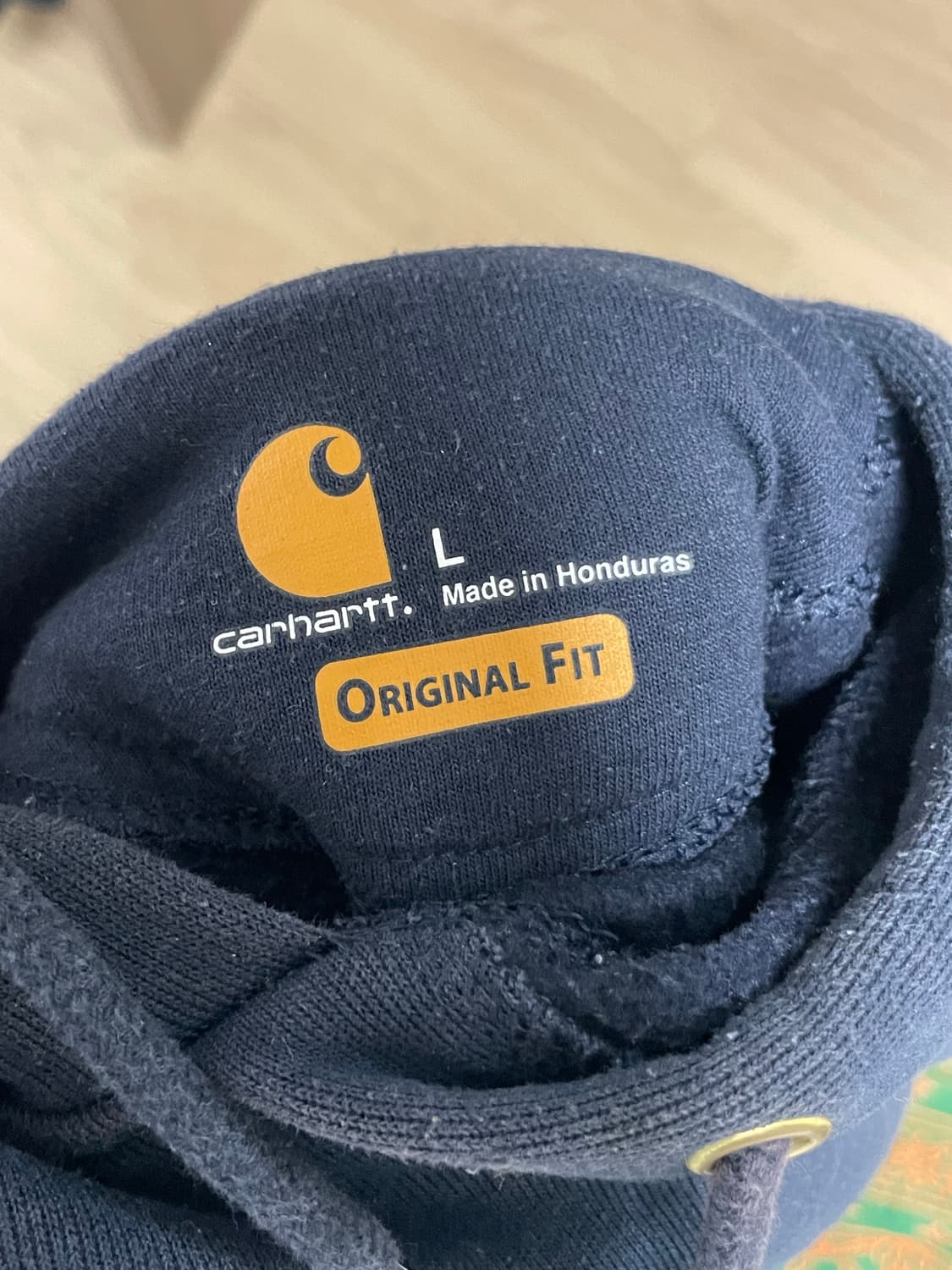 칼하트 네이비 후드 L 상품이미지3