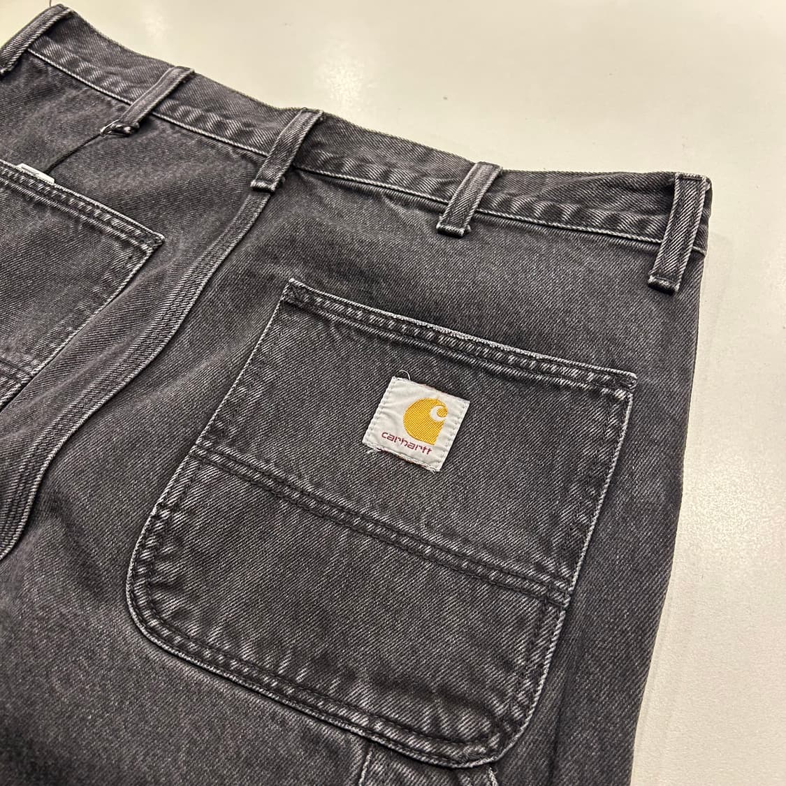 [32] 칼하트 더블니 블랙 워크 팬츠 상품이미지3