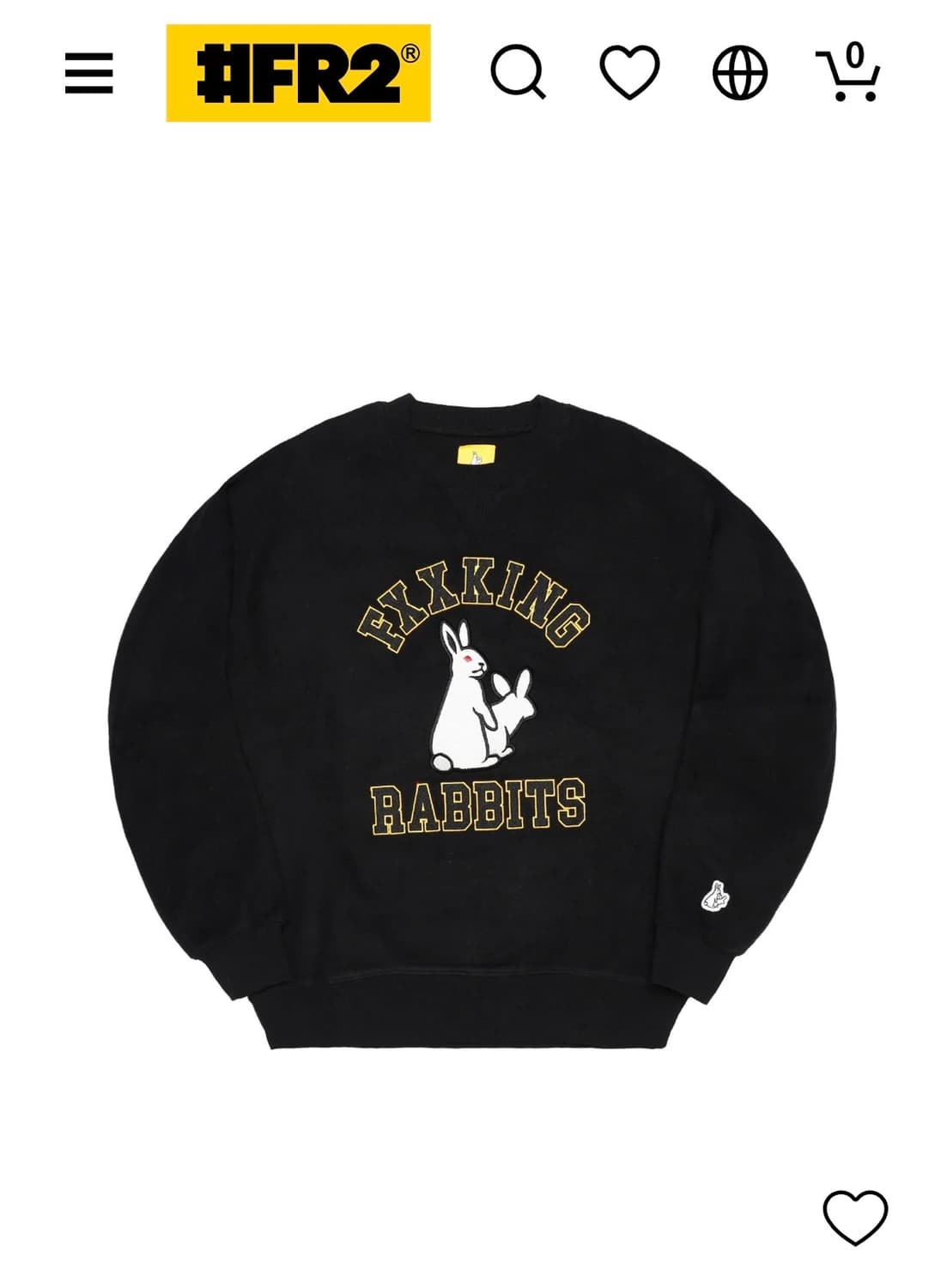 FR2 FXXKING RABBITS side sweatshirt XL 상품이미지1