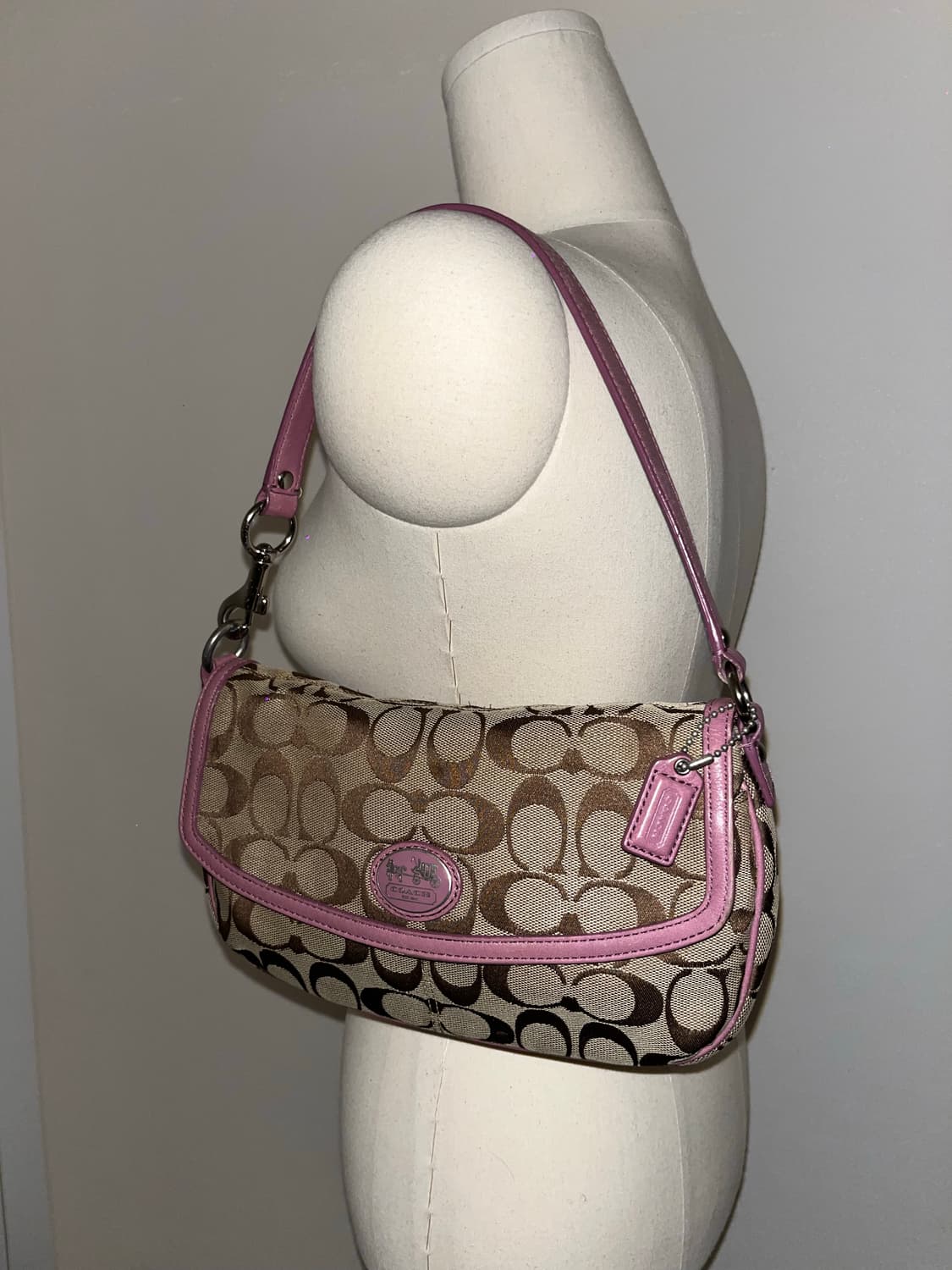 COACH Beige&Pink Shoulder Bag 상품이미지2