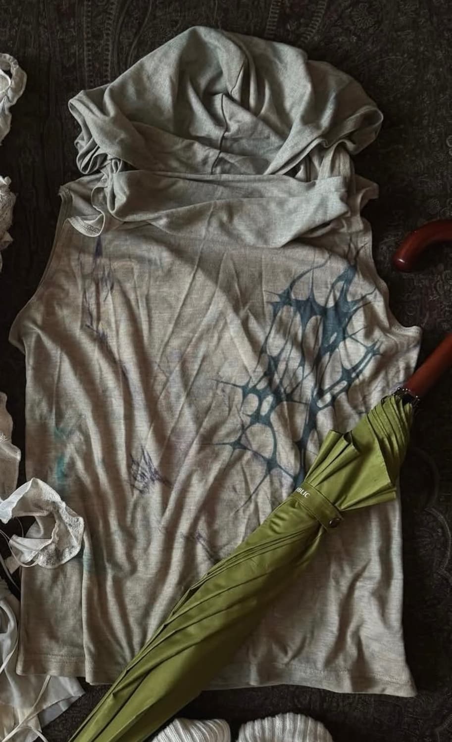 빈티지 여성 조끼 후드 상품이미지2