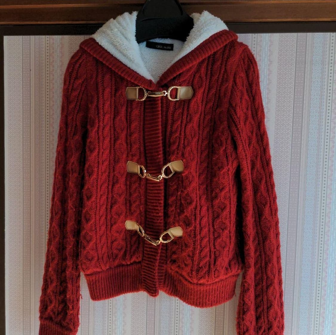 세실맥비 니트후드집업 코트자켓 달천 대장 y2k히메갸루 캐캐체 핀터깔점퍼 상품이미지1