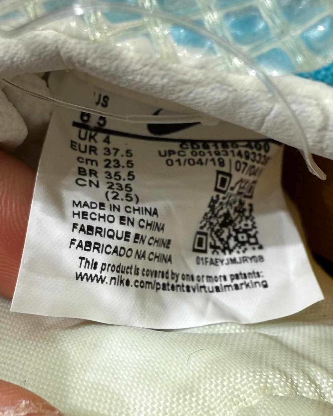 오프화이트 x 나이키 블루 와플 레이서 스니커즈  상품이미지10