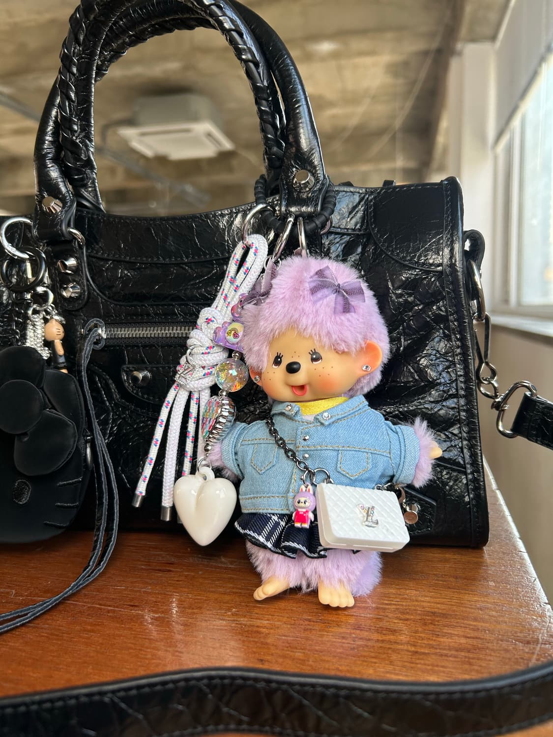 (74)정품몬치치💜보라 LV 시리즈 체크스커트*청자켓 상품이미지9