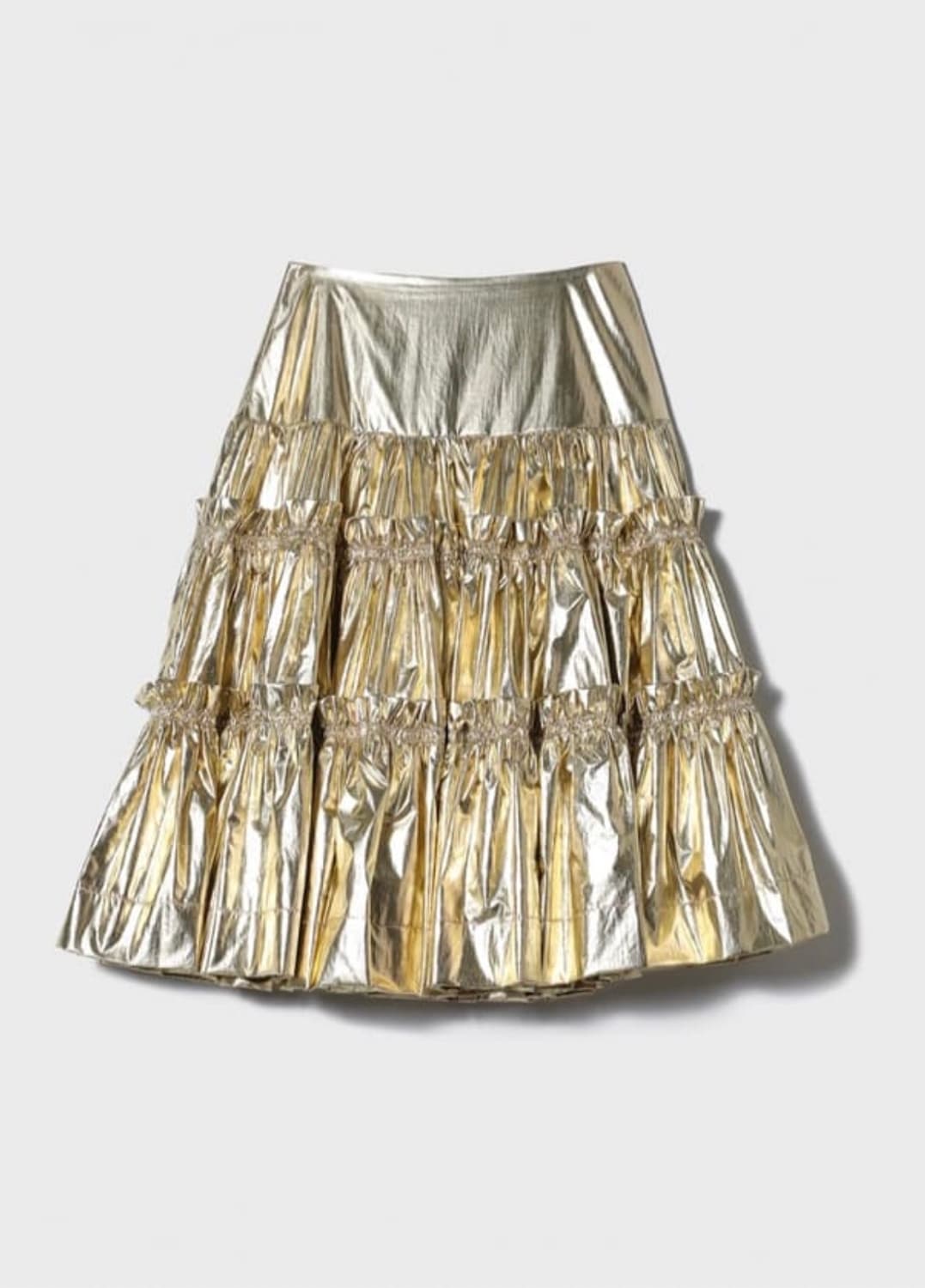 위라라 Ouilara fine pleated skirt / gold 상품이미지1