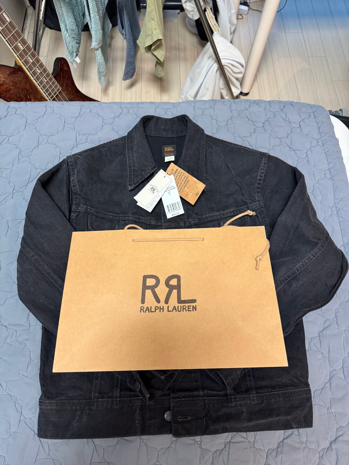 더블알엘 리랜드 흑청 데님 자켓 M 상품이미지4