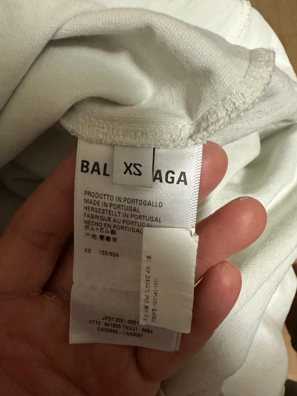 (새상품급!!) 발렌시아가 웨이브 로고 반팔티 XS (정품) 상품이미지6