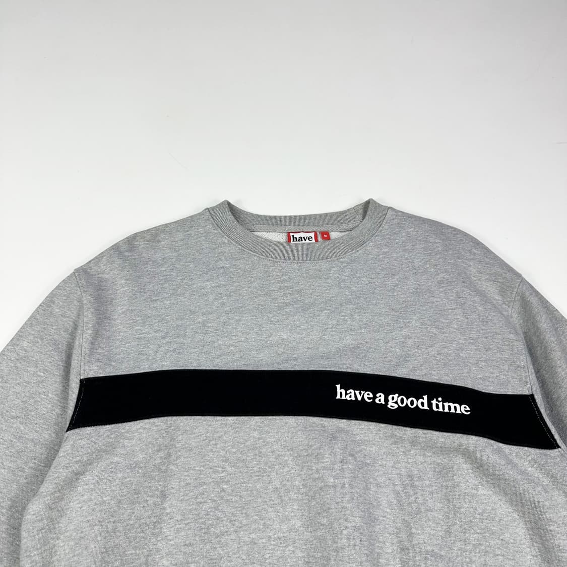 해브어굿타임 (해굿타) 그레이 크루넥 맨투맨 (M) 상품이미지1