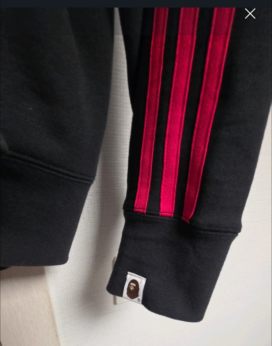 급처]베이프X아디다스 콜라보 샤크후드집업 XL 상품이미지9