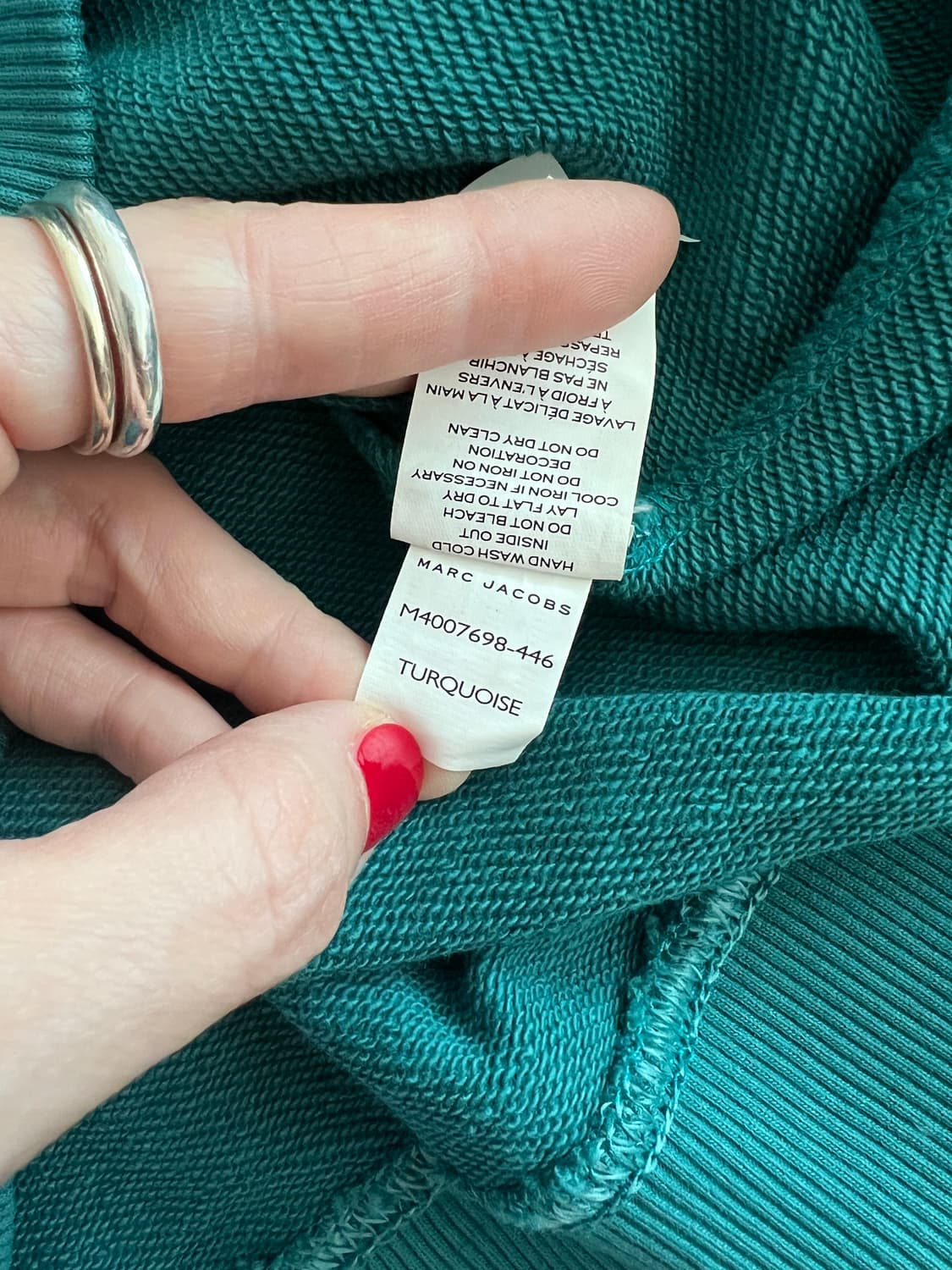 MARC JACOBS Sequin Logo Sweatshirt - Tur 상품이미지3