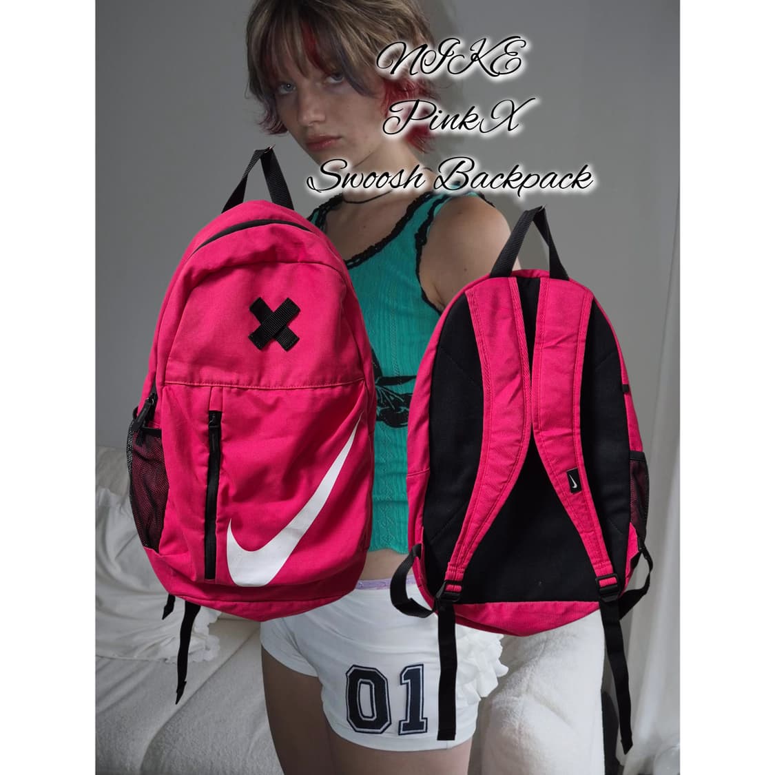 NIKE Pink X Swoosh Backpack 상품이미지1