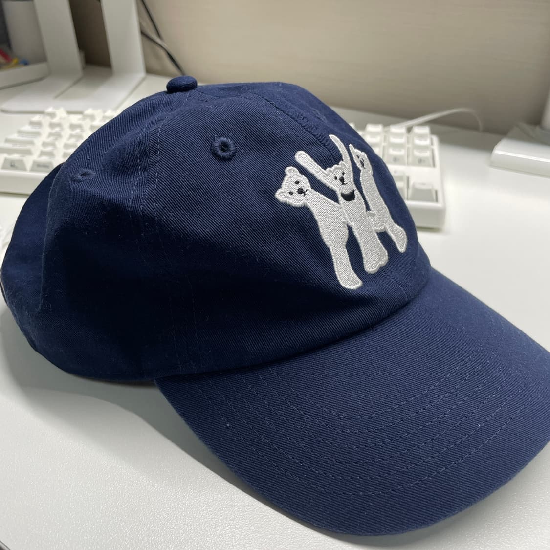 manfromeast 네이비 곰돌이 볼캡 상품이미지3