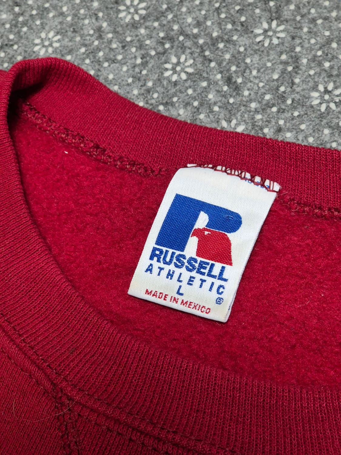 [L]90s MEXICO Made 러셀 버건디 스웻 -325 상품이미지3