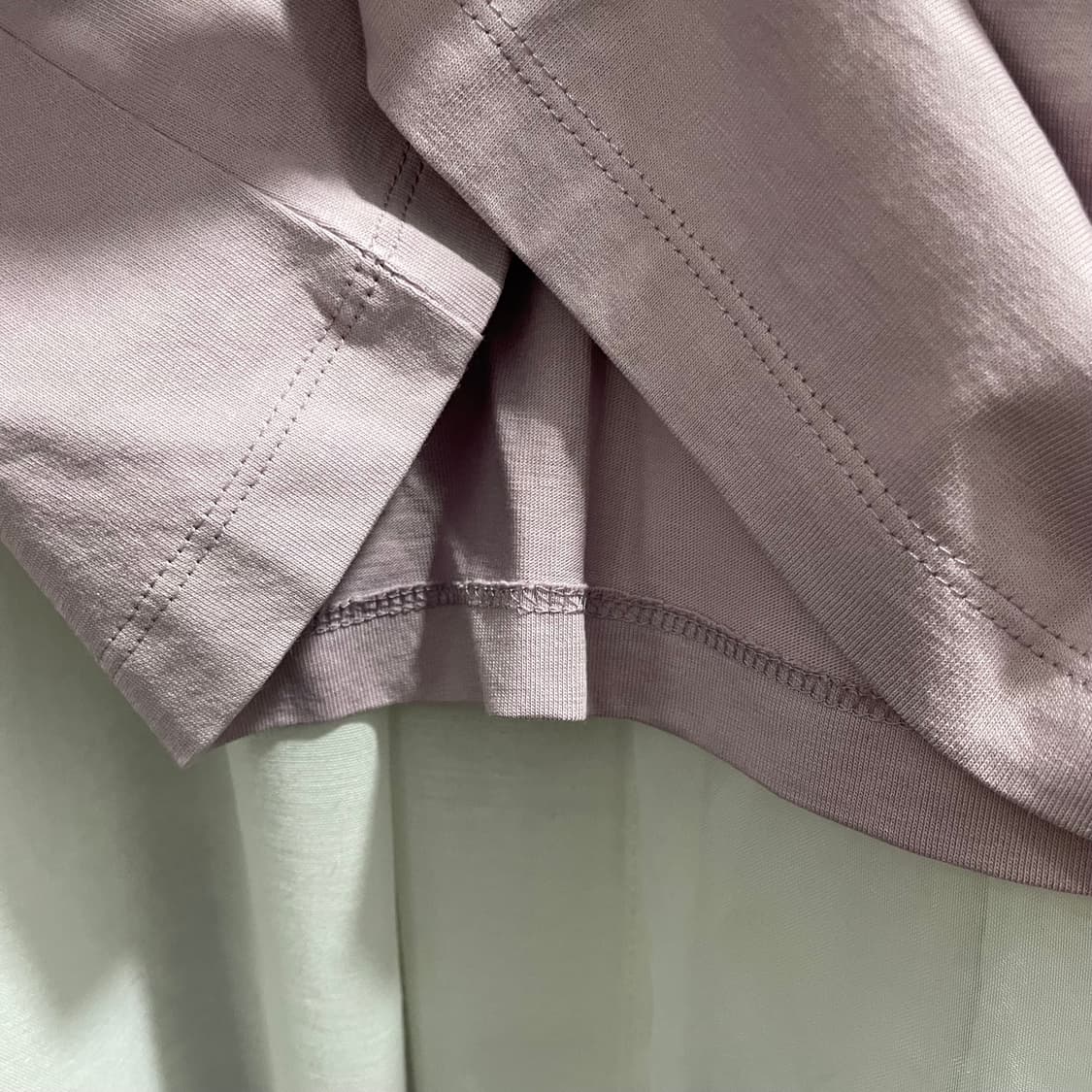 이얼즈어고/ 슬로건 반팔 티셔츠 라벤더/ L 상품이미지6