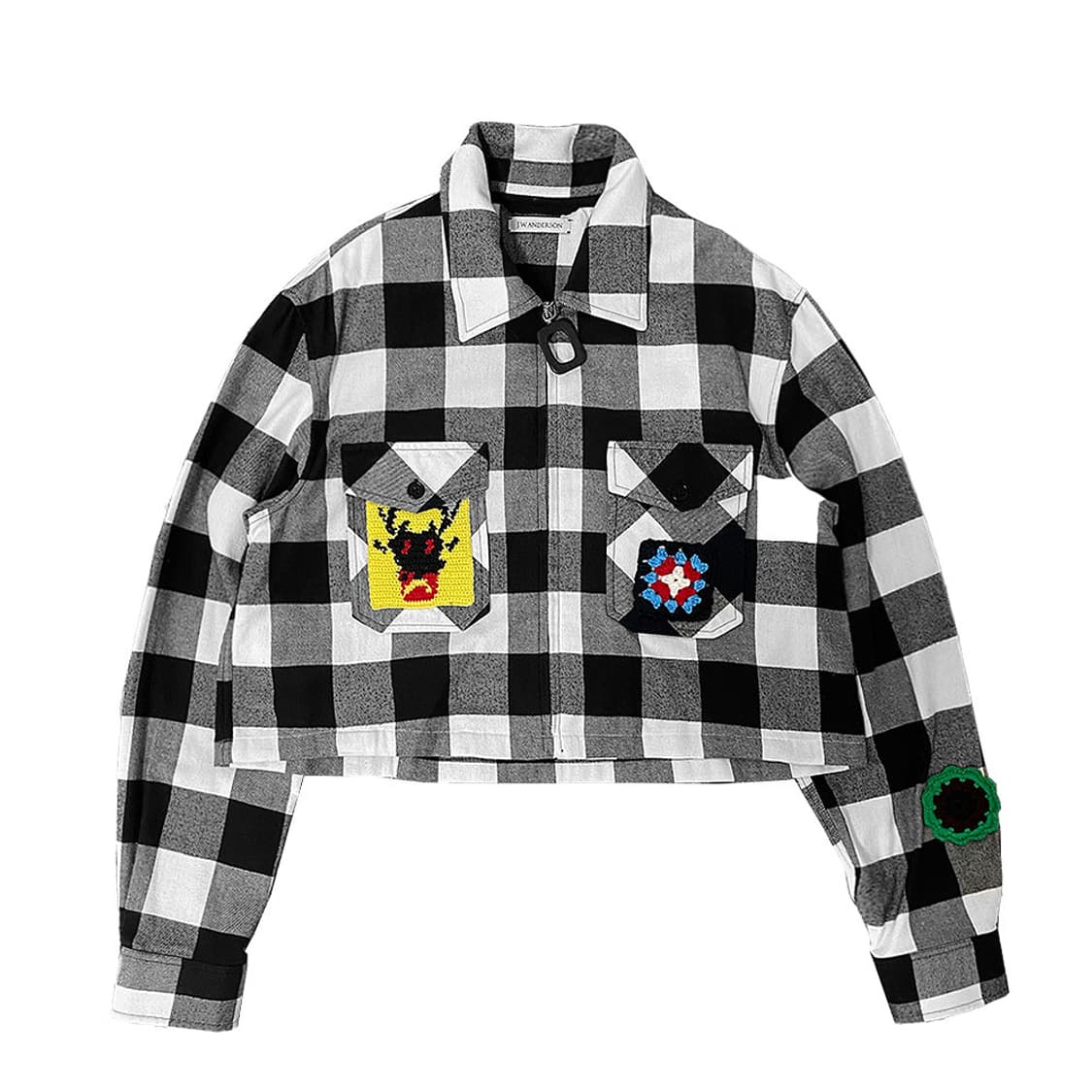 JW앤더슨 패치 타탄체크 셔츠 상품이미지1