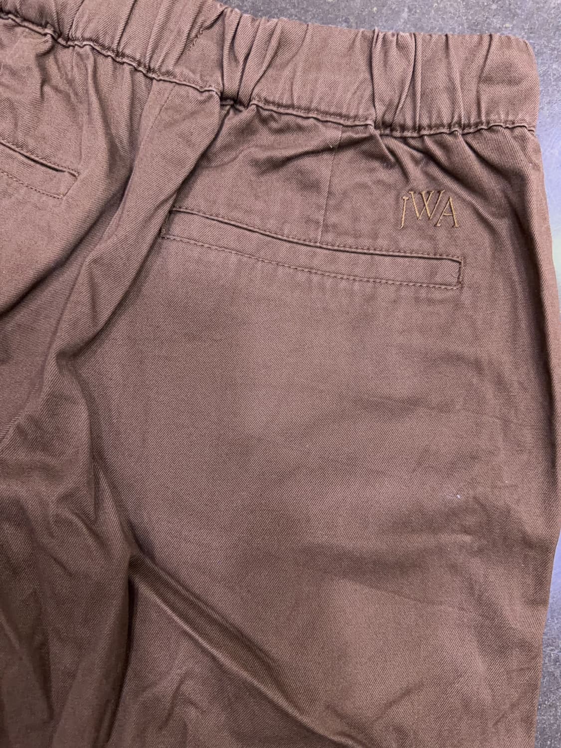 유니클로 x Jw앤더슨 우먼스 밴딩 트라우저 팬츠 브라운 M 상품이미지6