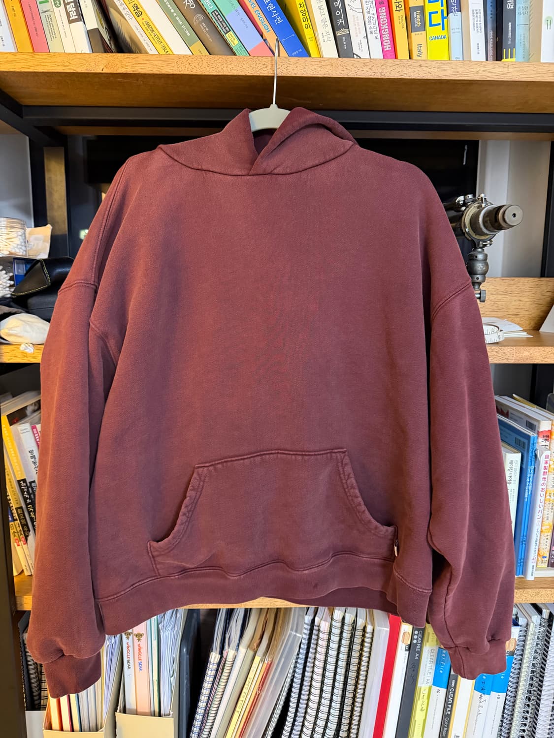 아킴보 클럽 페이디드 와인 후디 상품이미지1