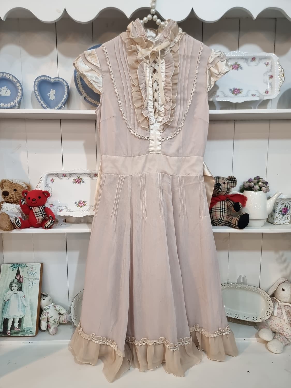 액시즈팜 axes femme 프릴 레이스 쉬폰 원피스 상품이미지1